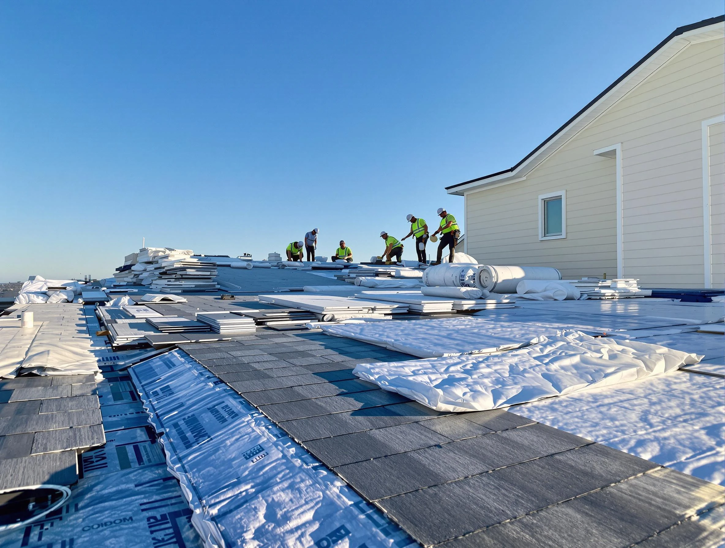 Finished roof installation project by Barberton Roofing Company in Barberton, OH